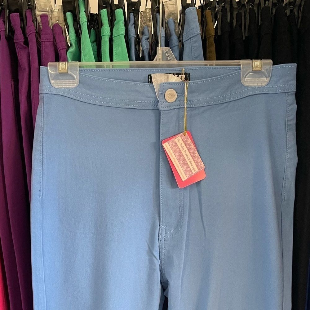 Blue Pastel Bell Bottom Jeans / S-XL / 34” Inseam - Picture 4 of 4